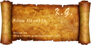 Kósa Gizella névjegykártya